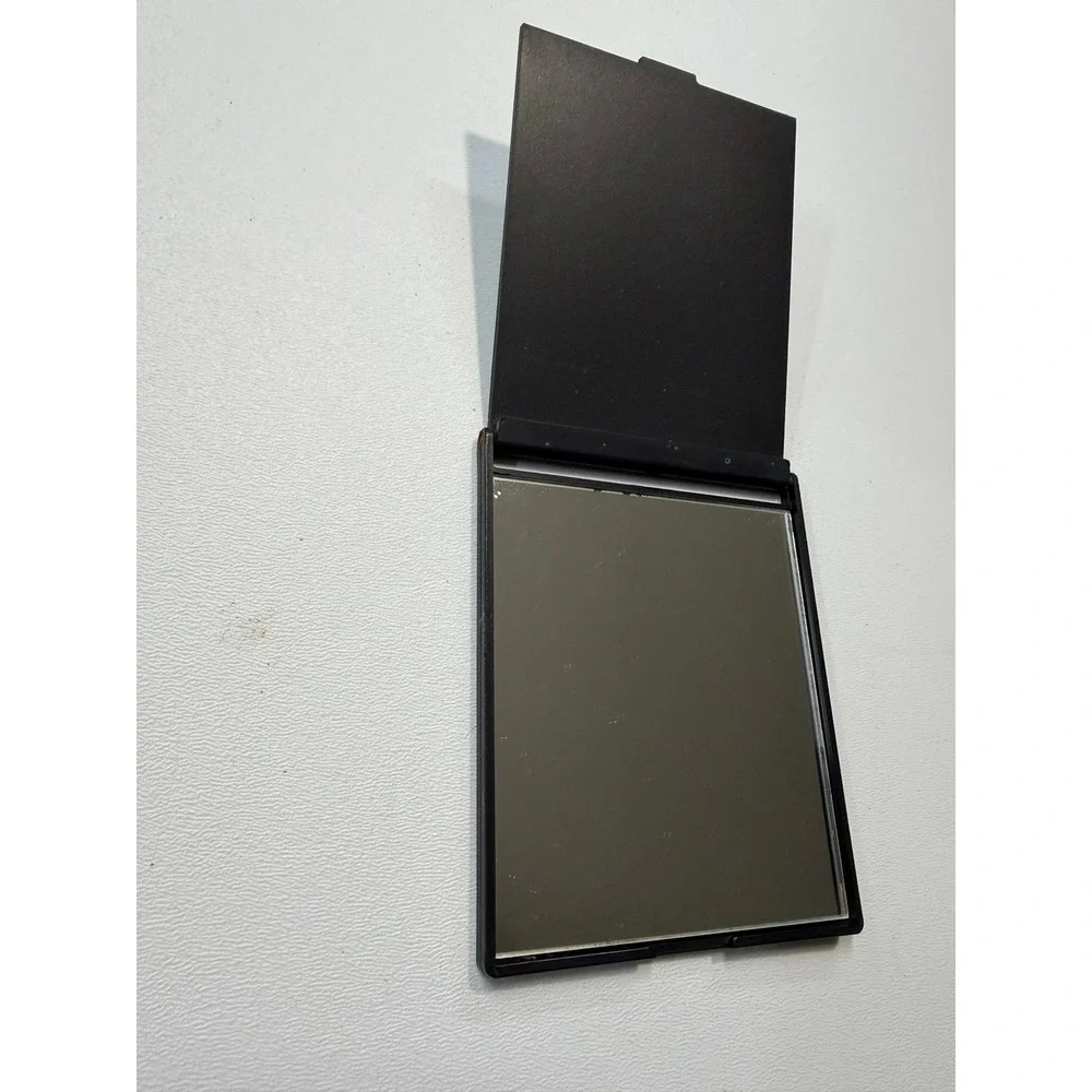 Perry Ellis Black Folding Travel Mirror Portable Stand Up Compact Vanity
